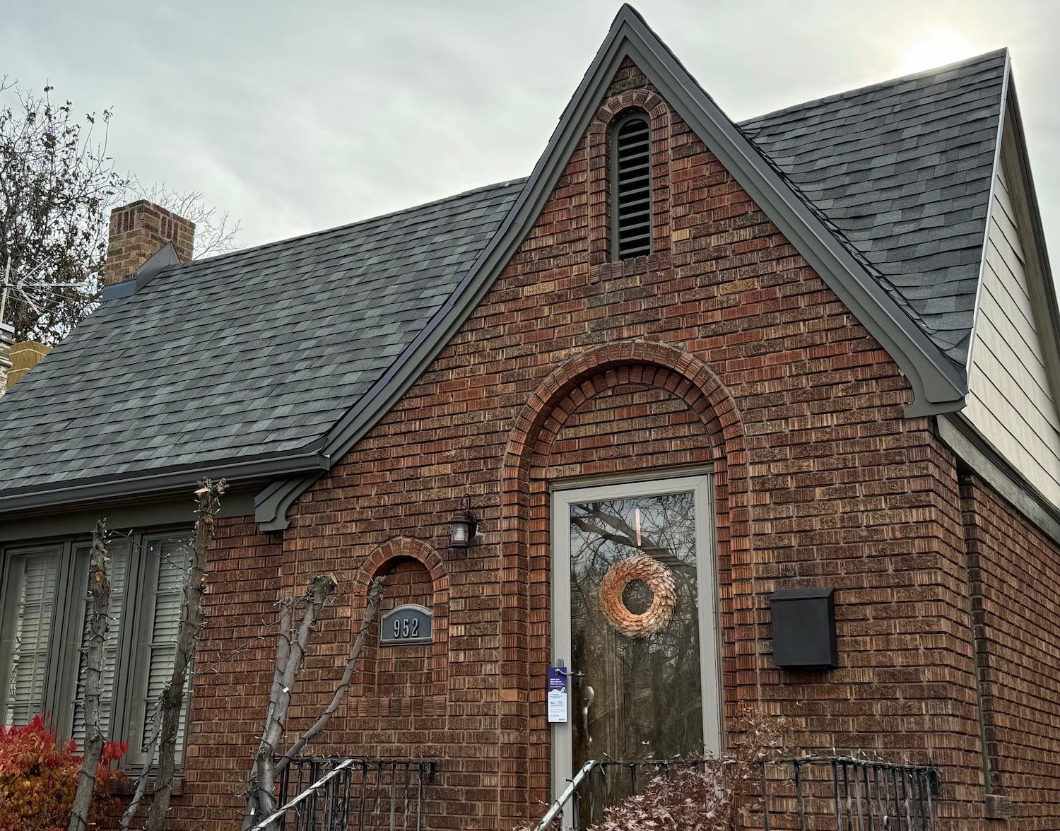 Tudor historic home full roof replacement in heather gray by Shingle Pro